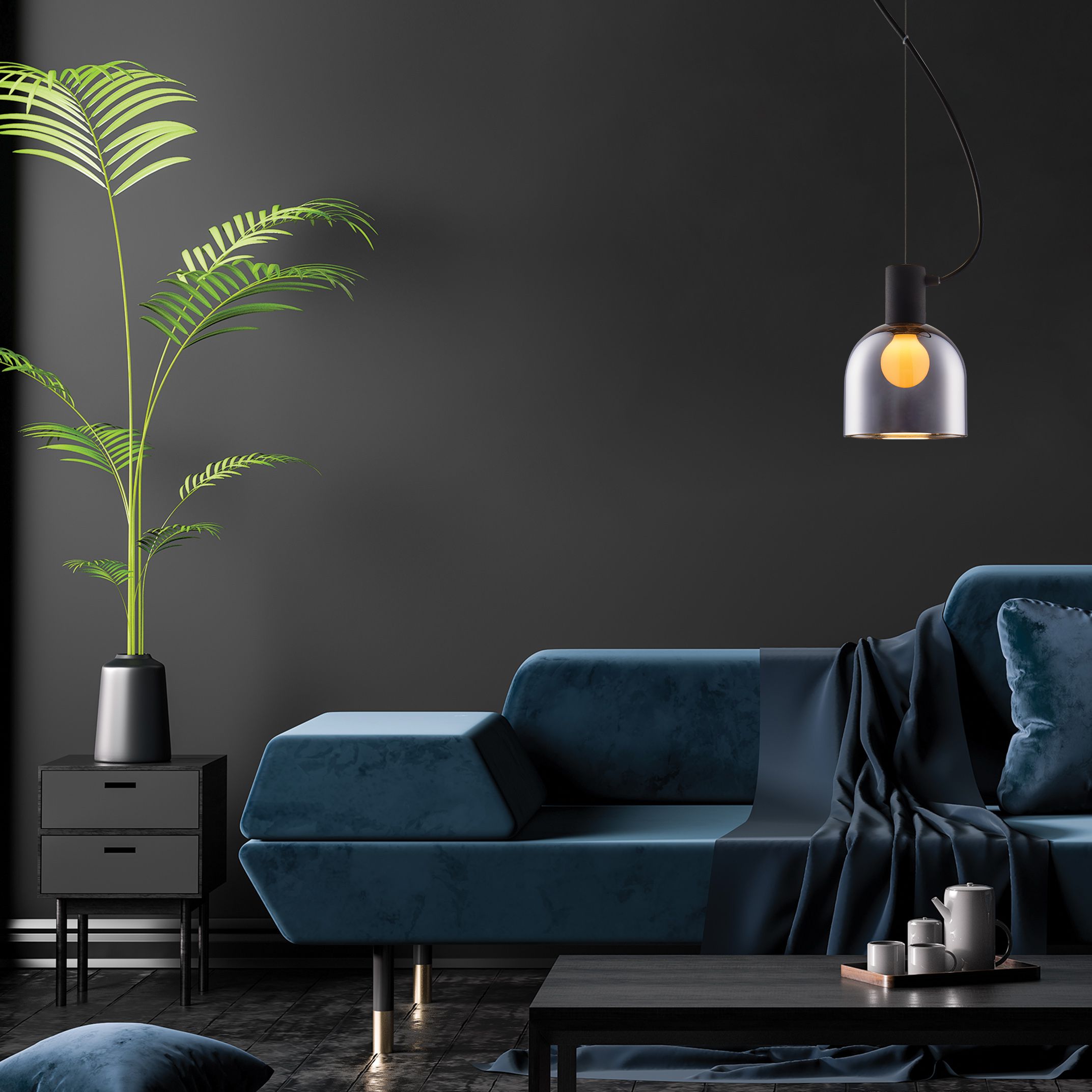 Подвесной светильник Zuma Line MD1918-1S-CHROME LAZARO купити