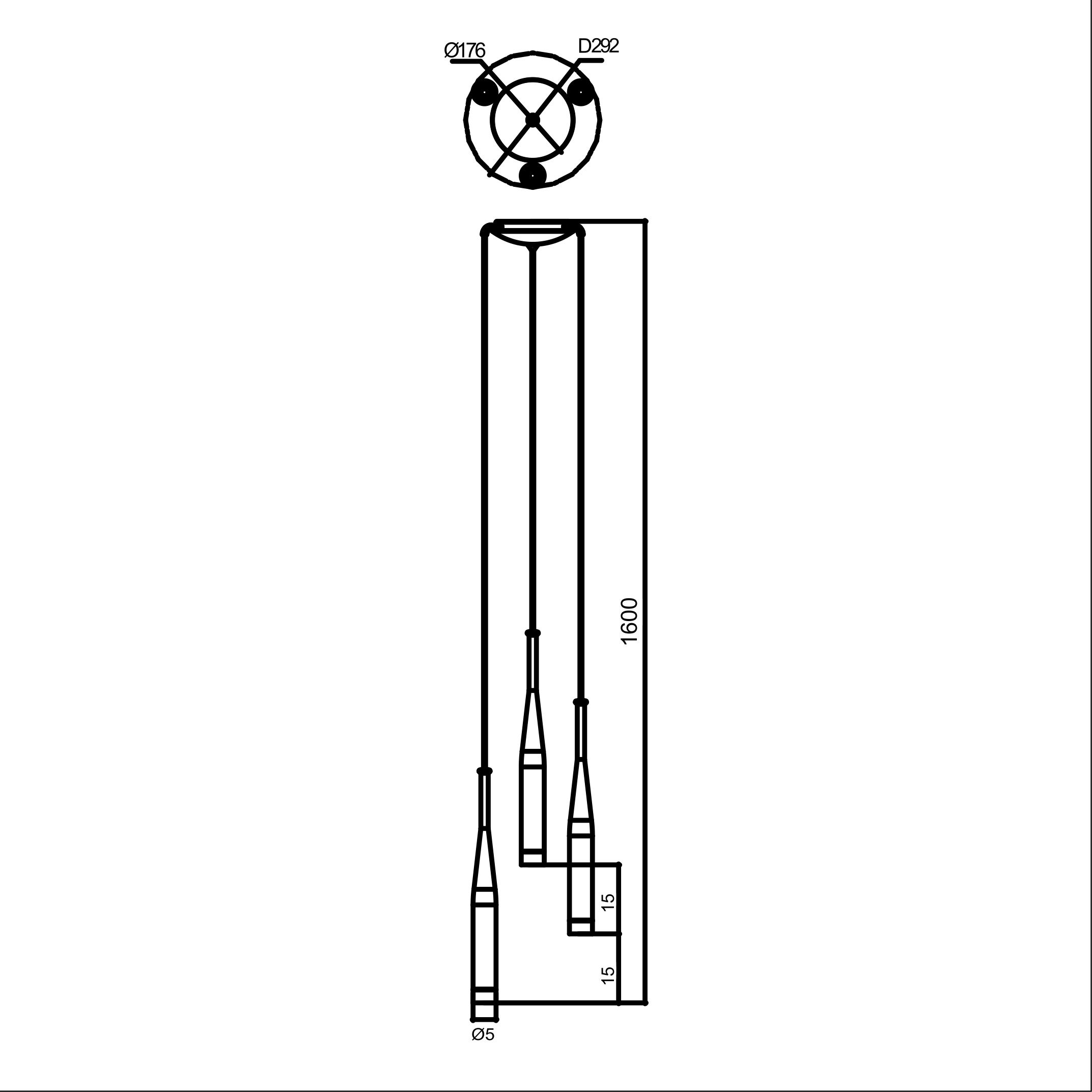 Подвесной светильник Zuma Line MD1998A-3GL CONTE купити