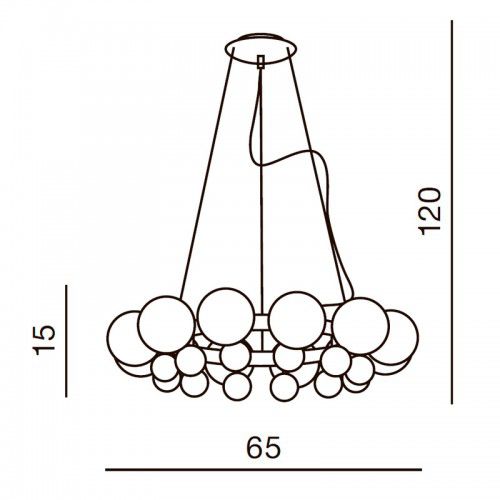 Люстра Azzardo AZ0095 Esperanza MD 2028-12 (5901238400950) купити