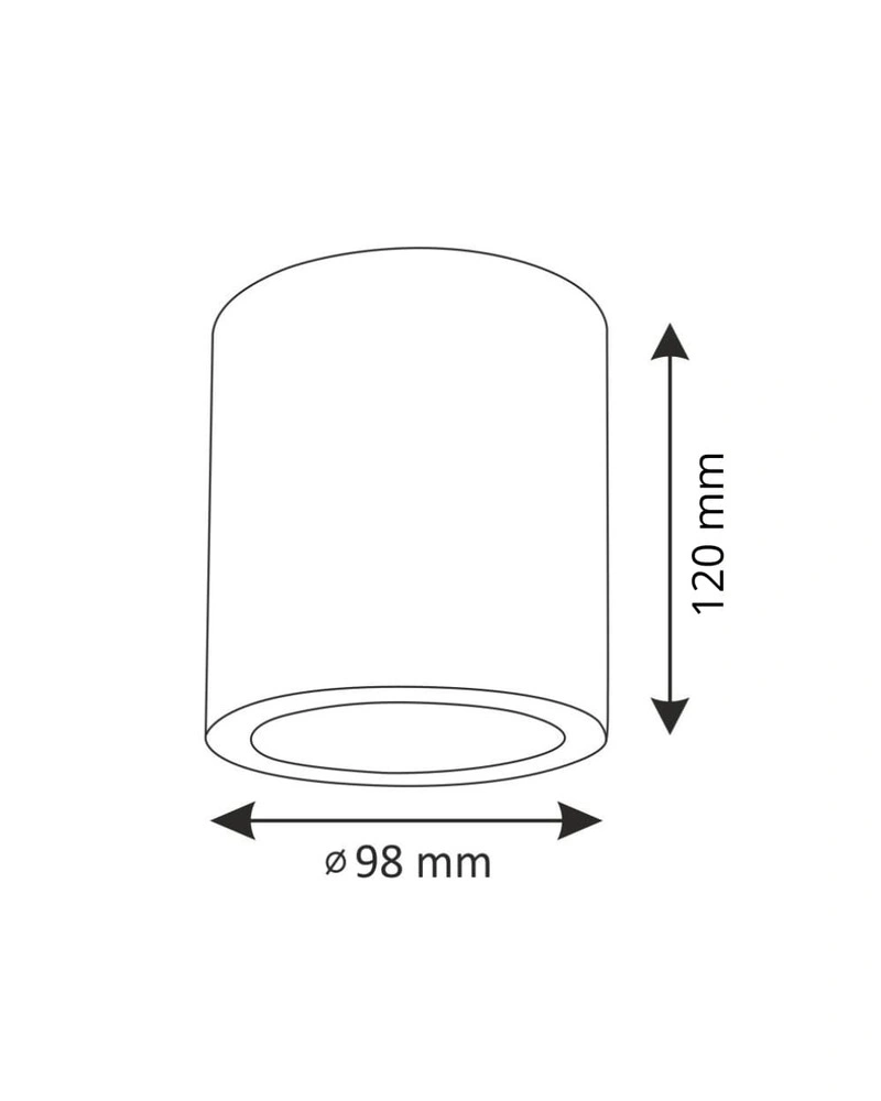 Точковий світильник Goldlux 307170 Jupiter E27 20W IP20 купити