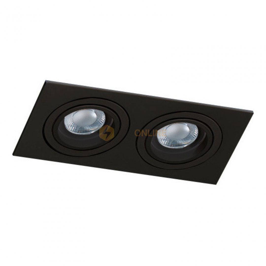 Точковий світильник Azzardo Caro 2 Square SN-6812S-BK (AZ2437) купити