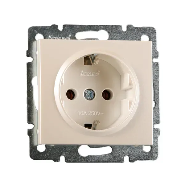 Розетка з/к перлинно-білий перламутр Lezard RAIN (703-3088-122B) купити