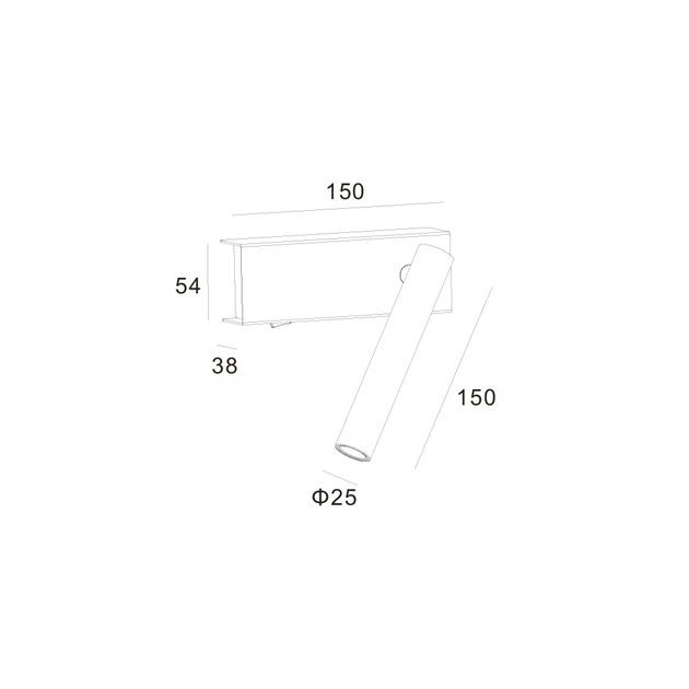 Настінний світильник Skarlat RWLB087 3W BK 4000K (32484) купити