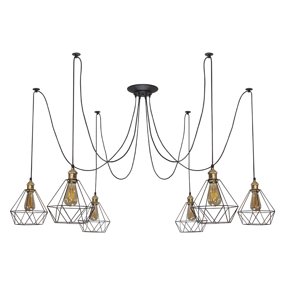 Люстра-павук LS 2102-6G (31655) купити