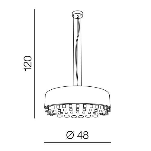 Подвесной светильник Azzardo AZ3162 Tarant 48 купити