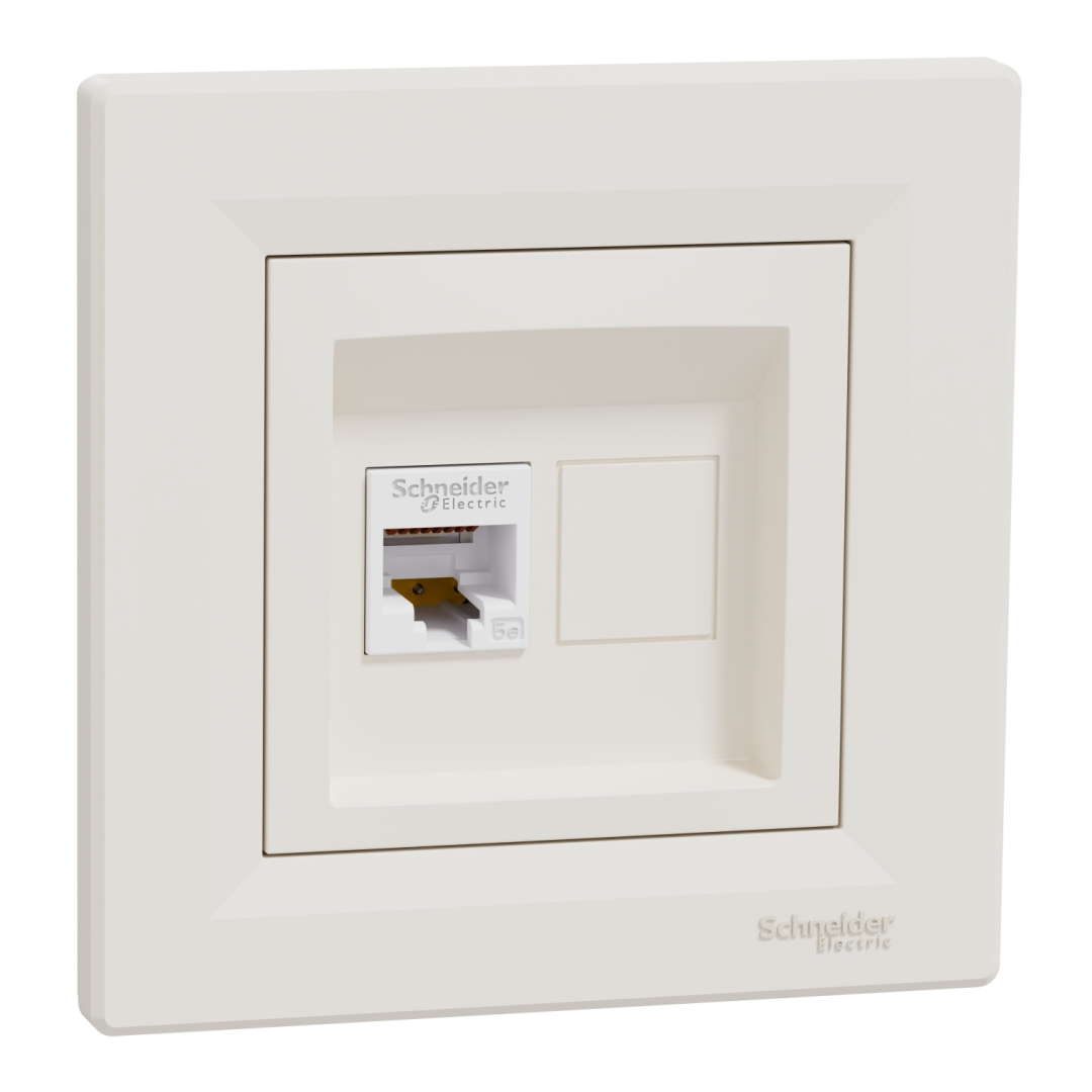 Розетка комп'ютерна, rj45, кат.5е, utp, кремовий (EPH4300123) купити