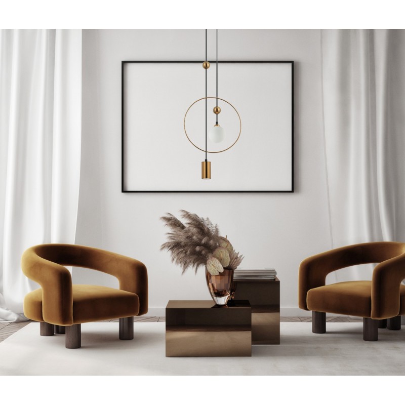 Підвісний світильник ITALUX PND-428892-BRO Trosti купити