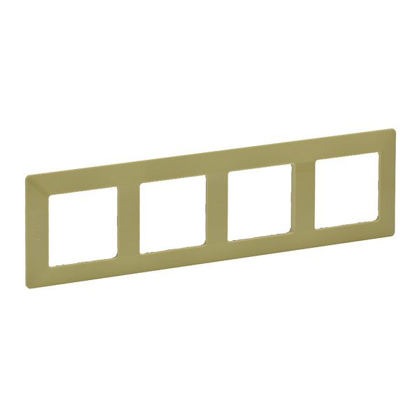 Рамка 4 поста, лайм, Valena LIFE (754084) купити