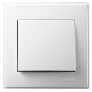 Выключатель одноклавишный  Lezard Lesya, белый (705-0202-100) купити