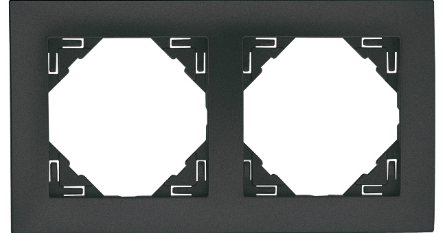 Рамка подвійна універсальна LOGUS металік графіт (90920 TIS) купити