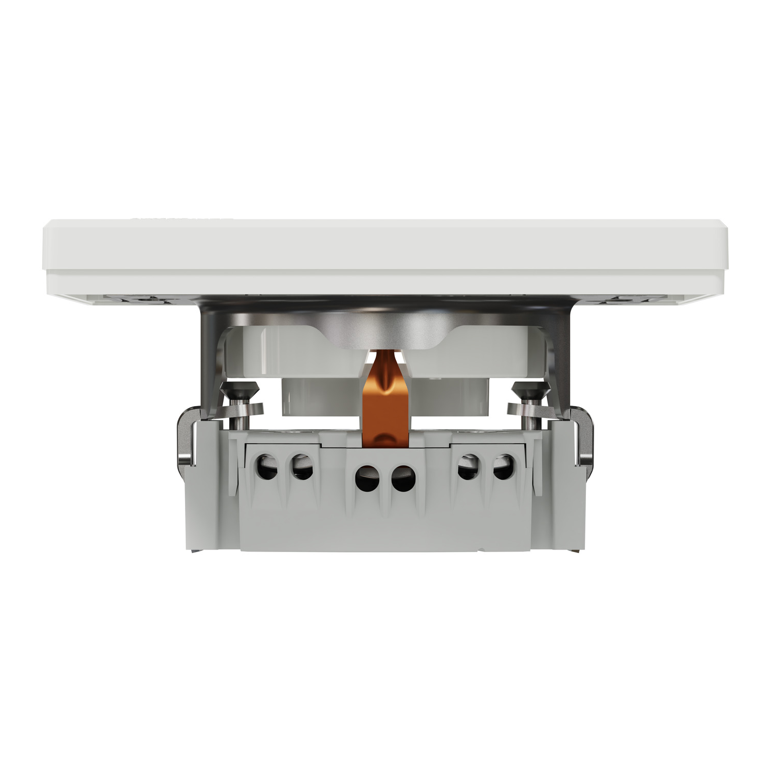 Розетка з заземленням, Asfora білий (EPH2900121) купити