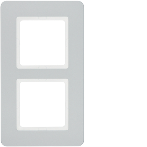 Рамка 2Х пластикова алюміній, Q.7 10126184 купити