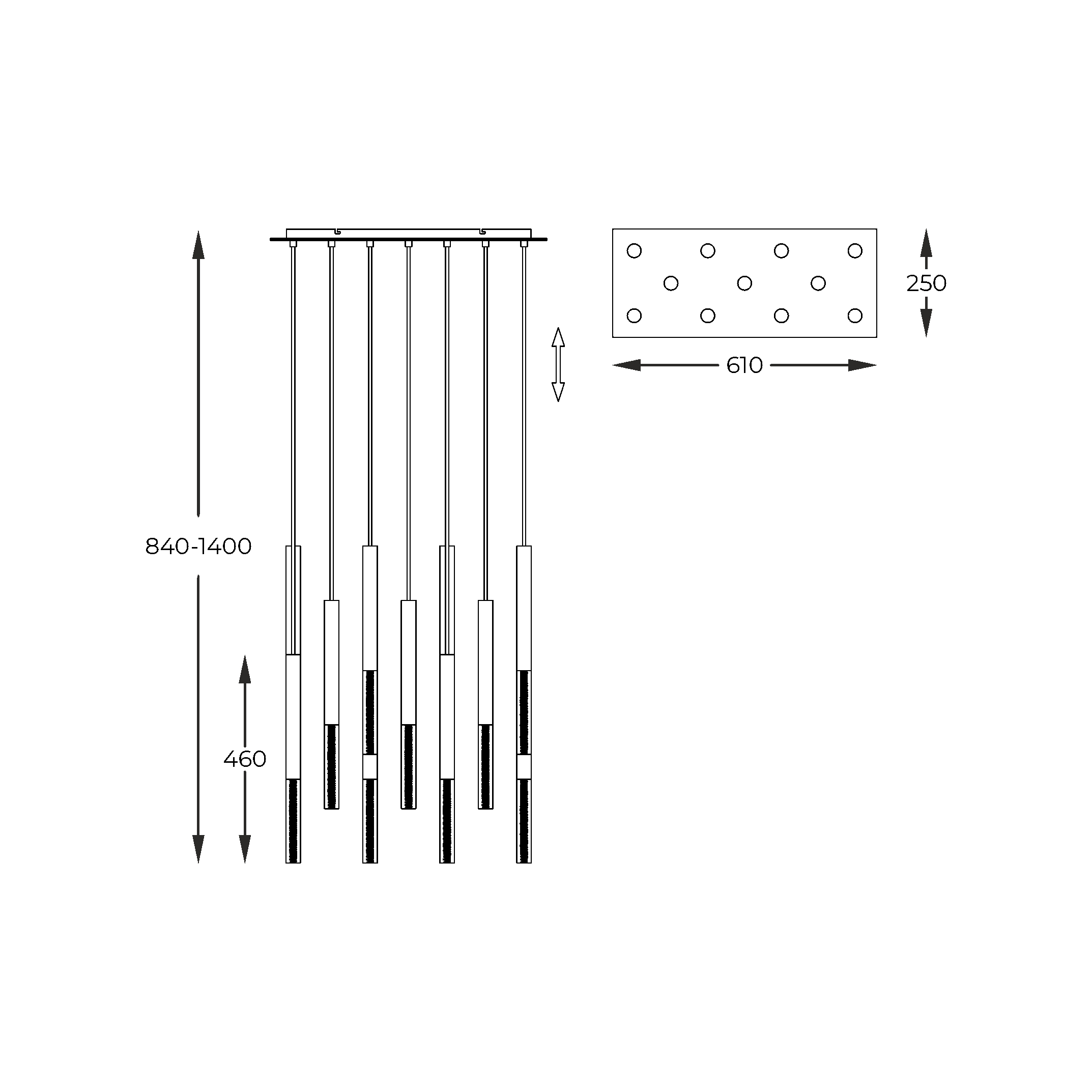 Подвесной светильник ZUMA LINE ONE P0461-11L-B5F7 купити