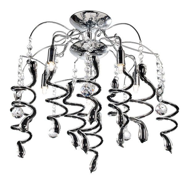 Люстра Searchlight 8648-8BK Pigtail купити