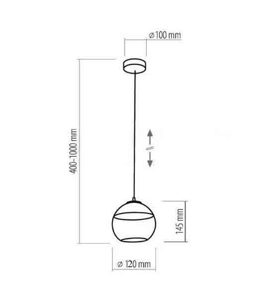 Підвісний світильник TK LIGHTING 2380 Amber (12172) купити