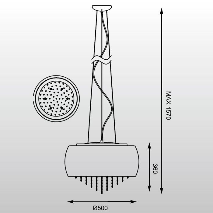 Люстра Zuma Line P0076-06K-F4GR VISTA купити
