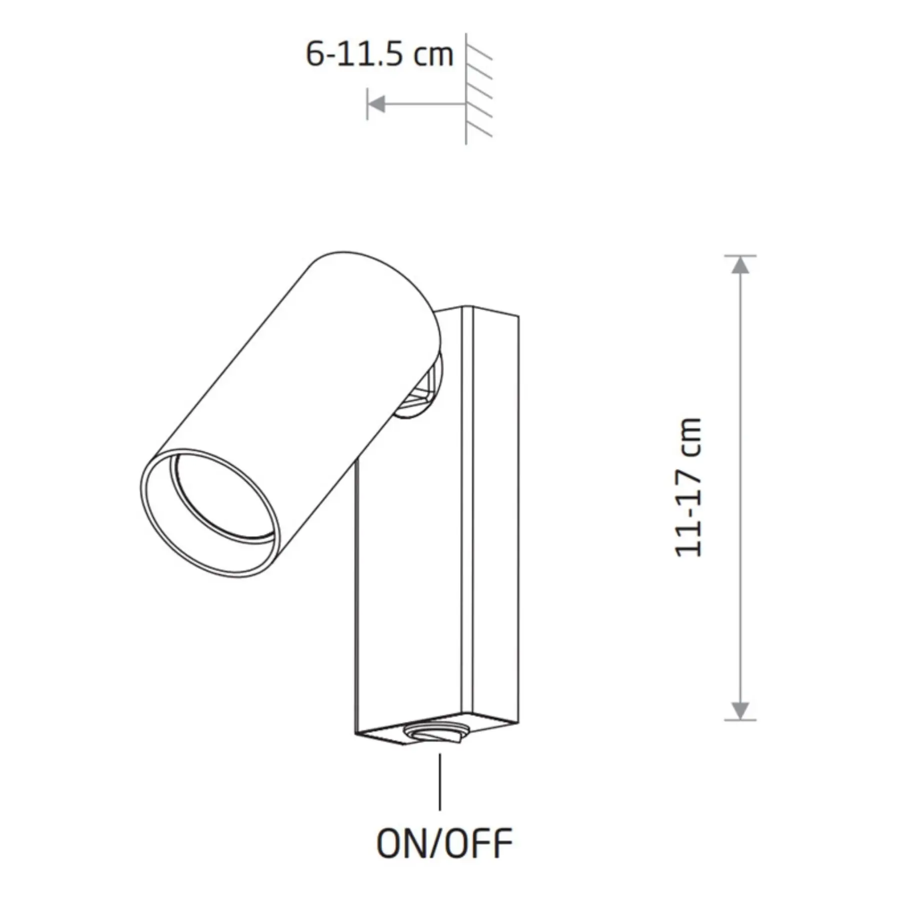 Бра Nowodvorski 11765 Fourty GU10 1x10W IP20 світло-сірий купити