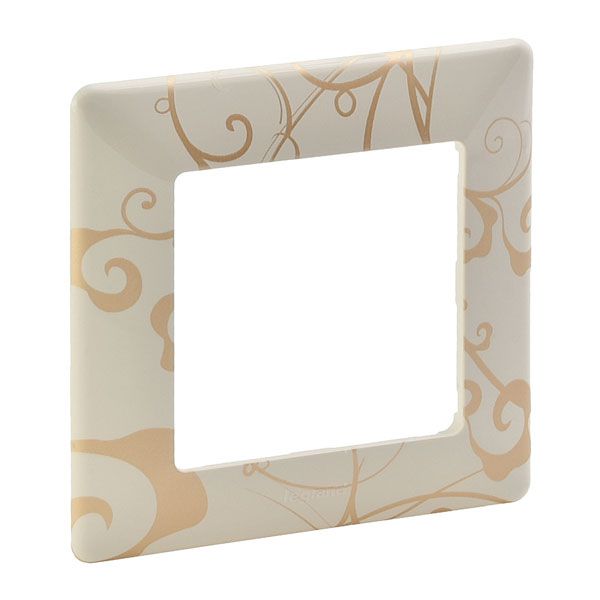Рамка 1 пост, ампир бежевый, Valena LIFE (754111) купити