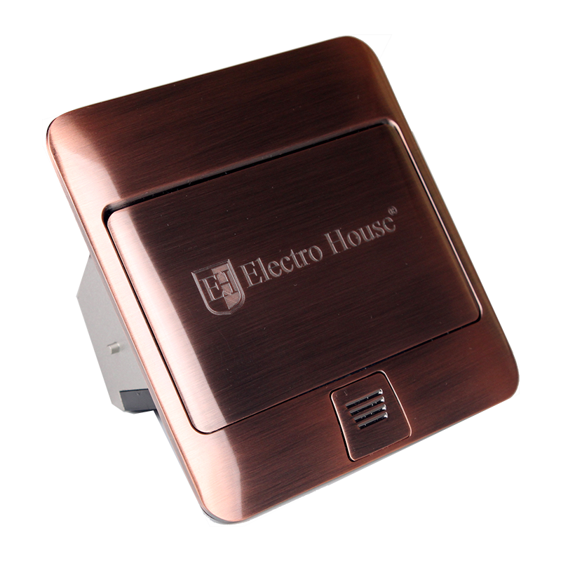 Розетка врезная с заземлением +2USB EH-F007 купити