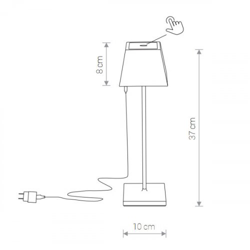 Настольная лампа Nowodvorski 8397 Mahe LED купити