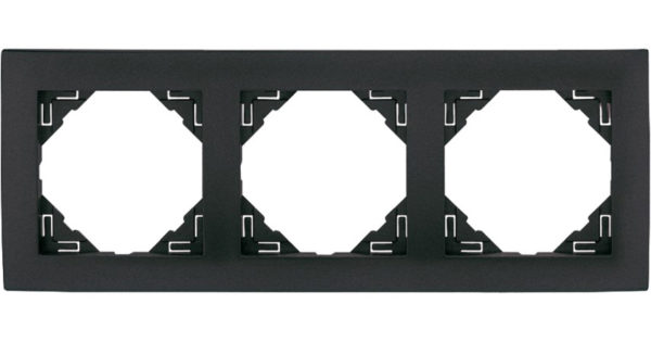 Рамка потрійна універсальніа LOGUS металік графіт (90930 TIS) купити