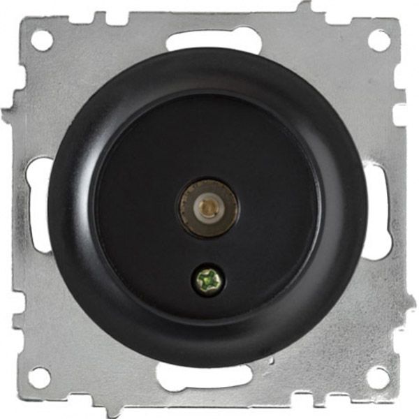 Розетка антенна TV OneKeyElectrо, колір чорний (OKE100604) купити