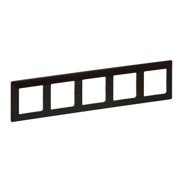 Рамка 5 постов, темное дерево, Valena LIFE (754175) купити