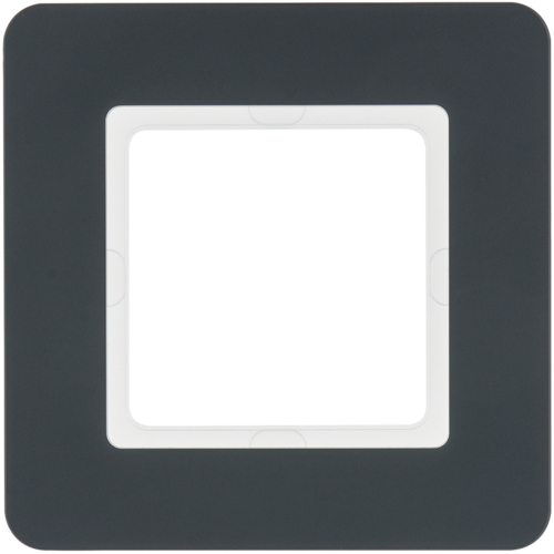 Рамка 1Х пластикова антрацит, Q.7 10116186 купити