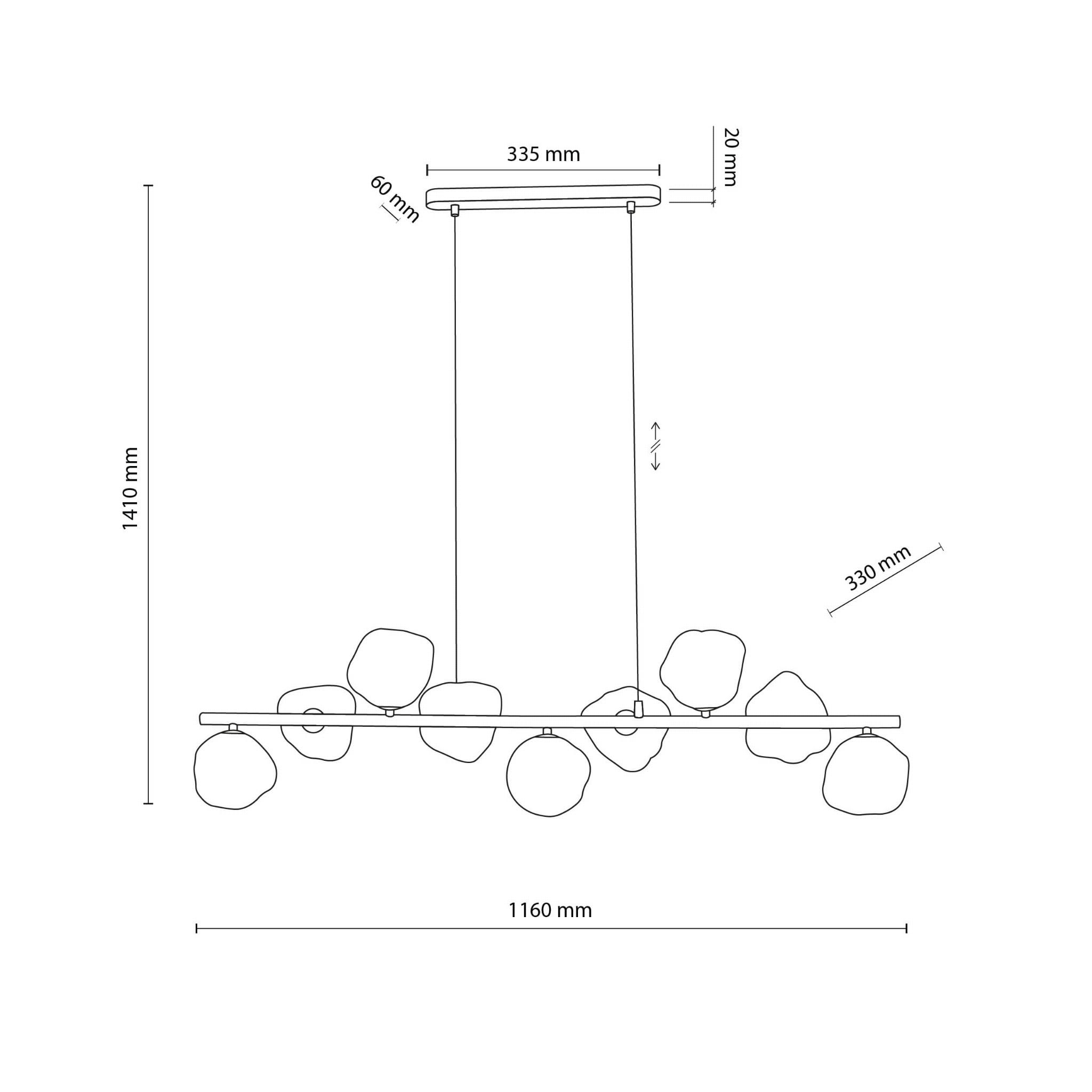 Підвісний світильник TK LIGHTING 11037 LAVA купити