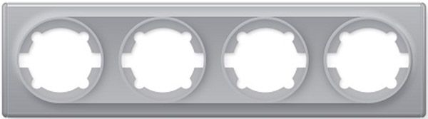 Рамка на 4 прилади OneKeyElectro, колір сірий (OKE300403) купити