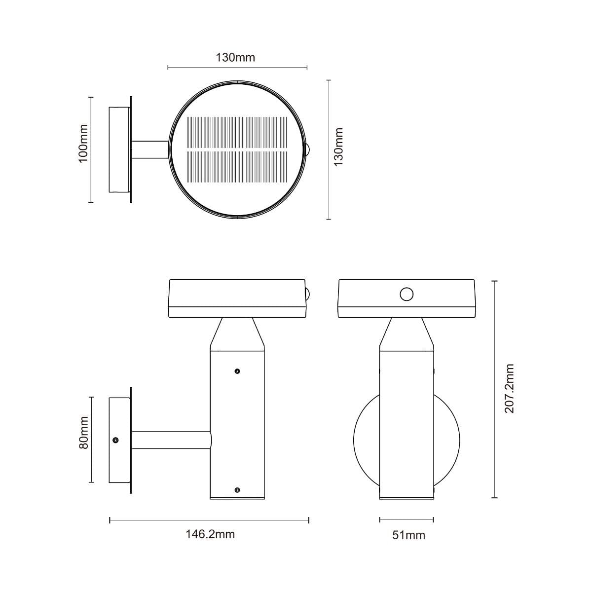 Бра на сонячних батареях Zuma Line WT33611 CARLI купити