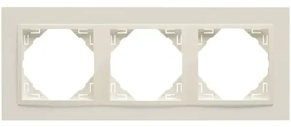 Рамка потрійна універсальна LOGUS слонова кістка (90930 TMM) купити
