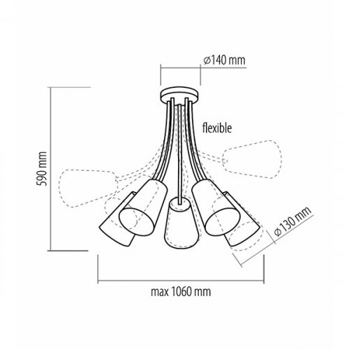 Люстра TK LIGHTING 1712 WIRE KIDS купити