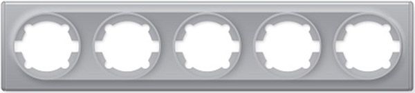 Рамка на 5 приладів OneKeyElectrо, колір сірий (OKE300503) купити