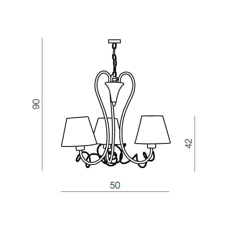 Люстра Azzardo AZ0514 Giulietta 3 купити