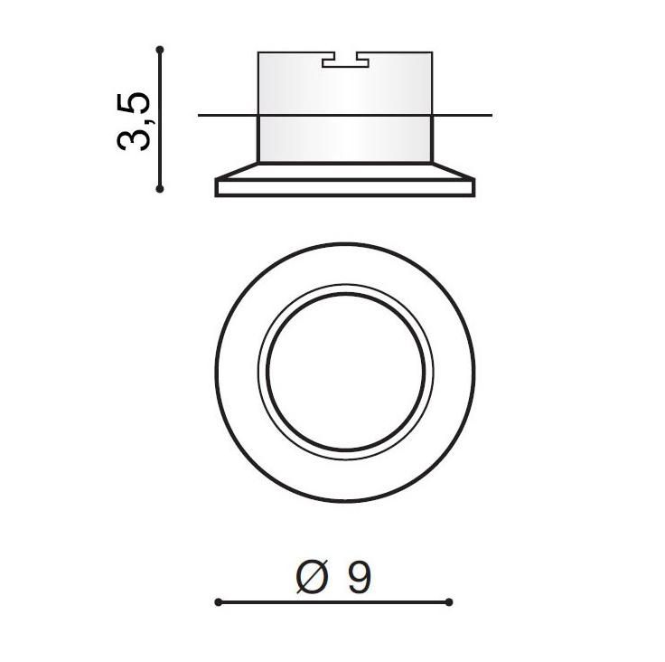 Светильник Azzardo NC1825-M-CH ADAMO MIDST Сhrome (AZ1481) купити