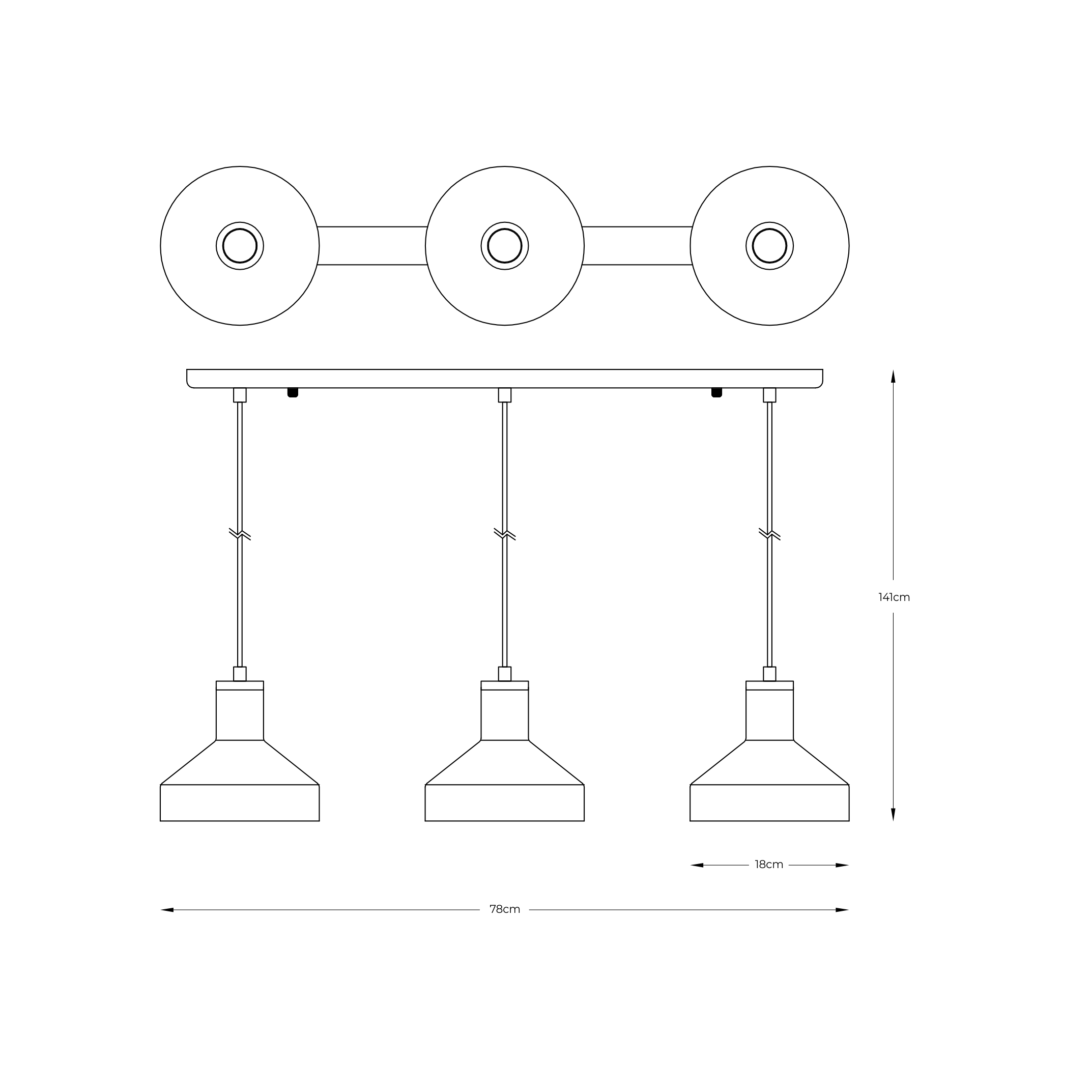 Підвісний світильник Zuma Line A8016S-3A SIGMA купити