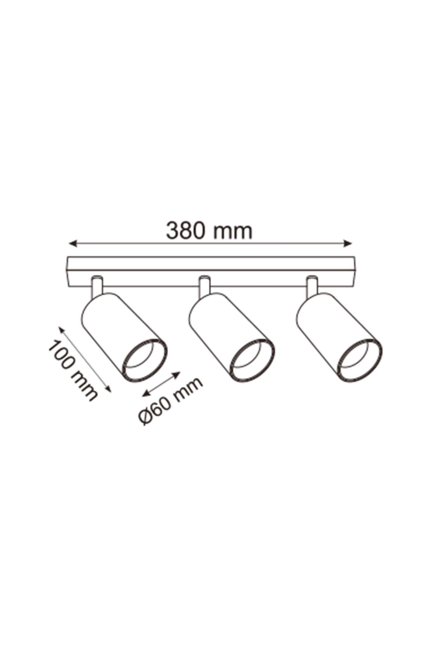 Спот Zumaline OB-2202BD-3-BK WADE (24793) купити
