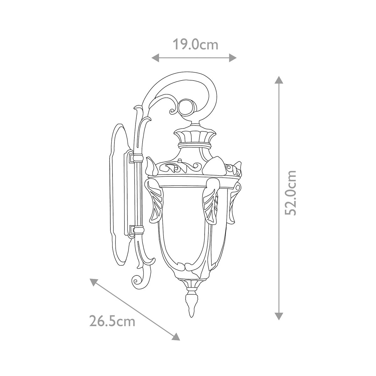 Уличный светильник Elstead PH2/M BLK PHILADELPHIA купити