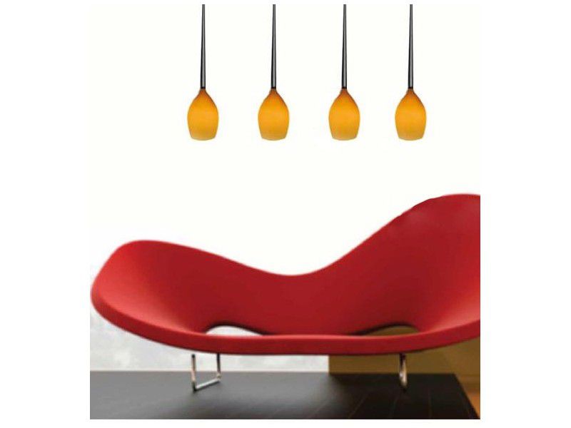 Подвесной светильник Azzardo IZZA 4 MD 1288B-4SO AMBER (5901238412274) купити