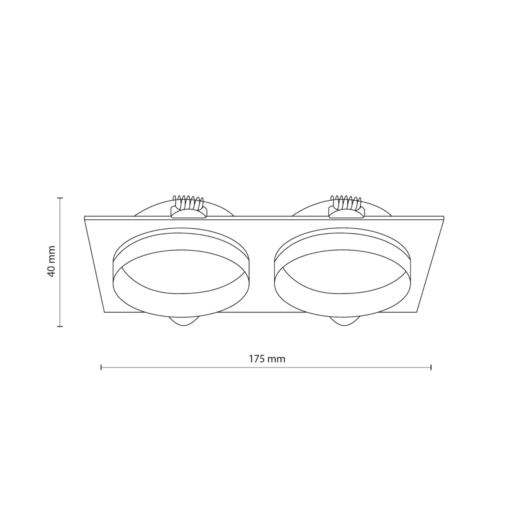 Точковий вбудований світильник TK Lighting 6924 JET WHITE EYE (30539) купити