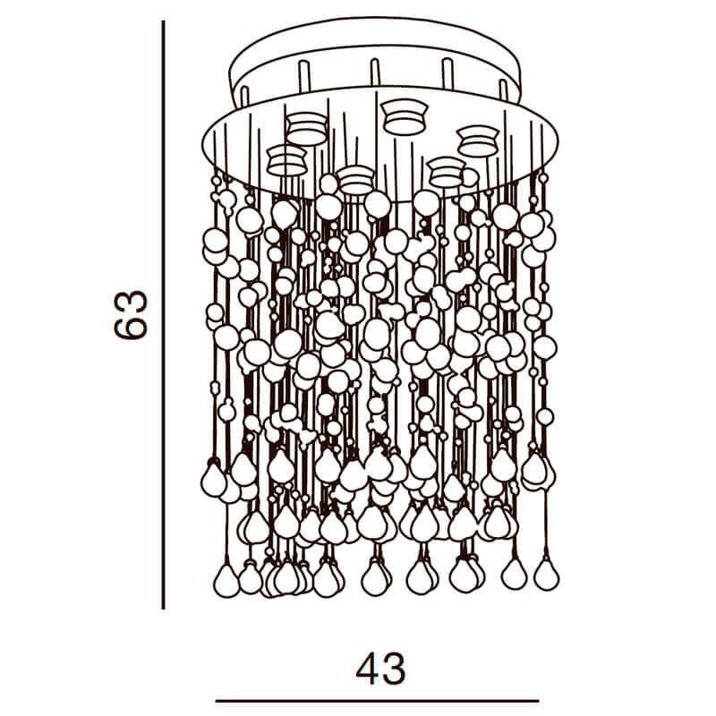 Люстра Azzardo AZ0269 Comet купити