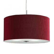 Подвесной светильник Searchlight 2356-60re Drum Pleat Pendants купити