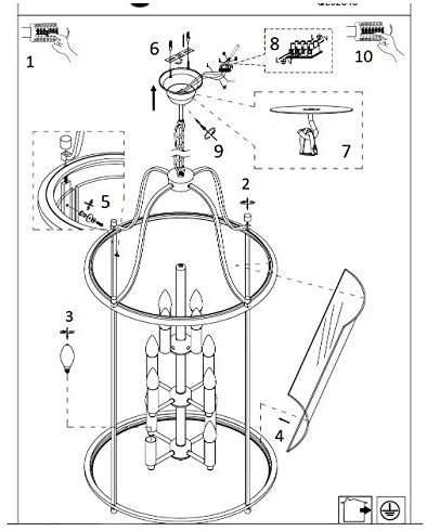 Люстра Searchlight VICTORIAN LANTERNS 30612-12CC купити
