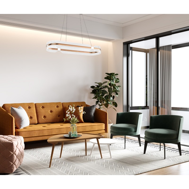 Люстра підвісна ITALUX PND-63728-56W-3K-GD Sopla купити