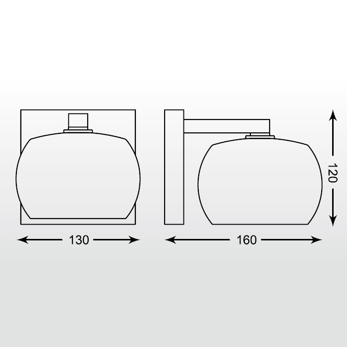 Бра Zuma Line W0076-01B-B5GQ VISTA купити
