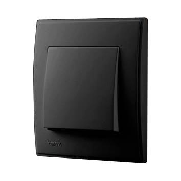 Выключатель одноклавишный  Lezard Lesya, антрацит (705-4242-100) купити