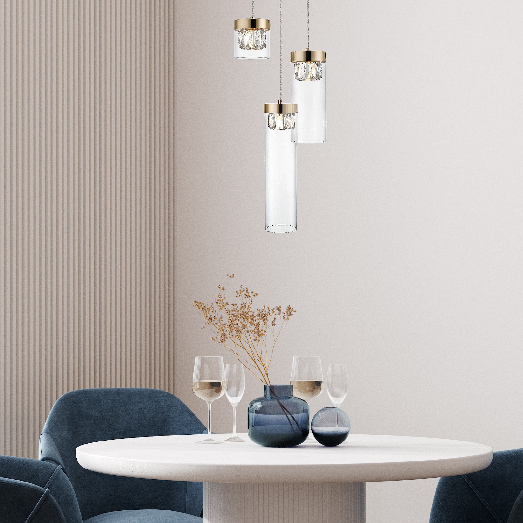 Подвесной светильник Zuma Line P0389-03D-0FD2 GEM купити