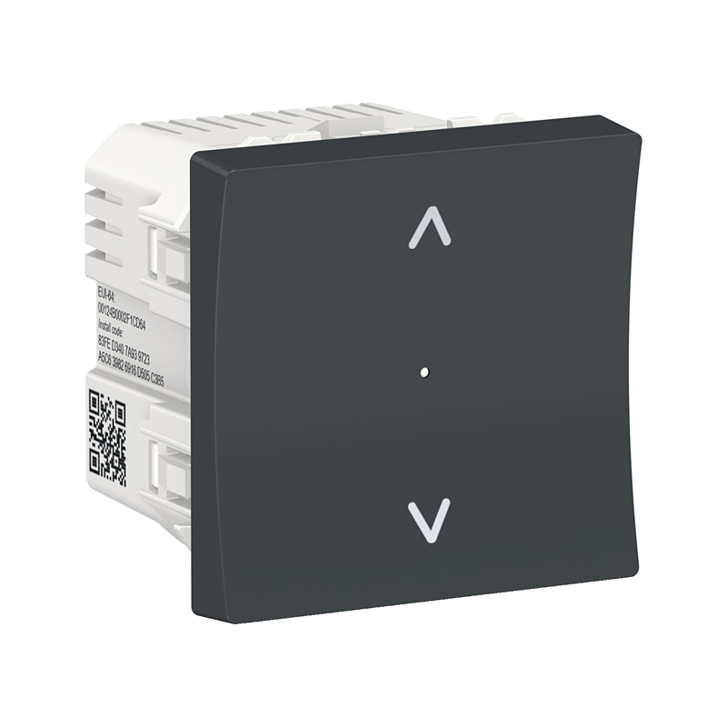 Выключатель Wiser управление жалюзи, Unica New NU350854 антрацит купити