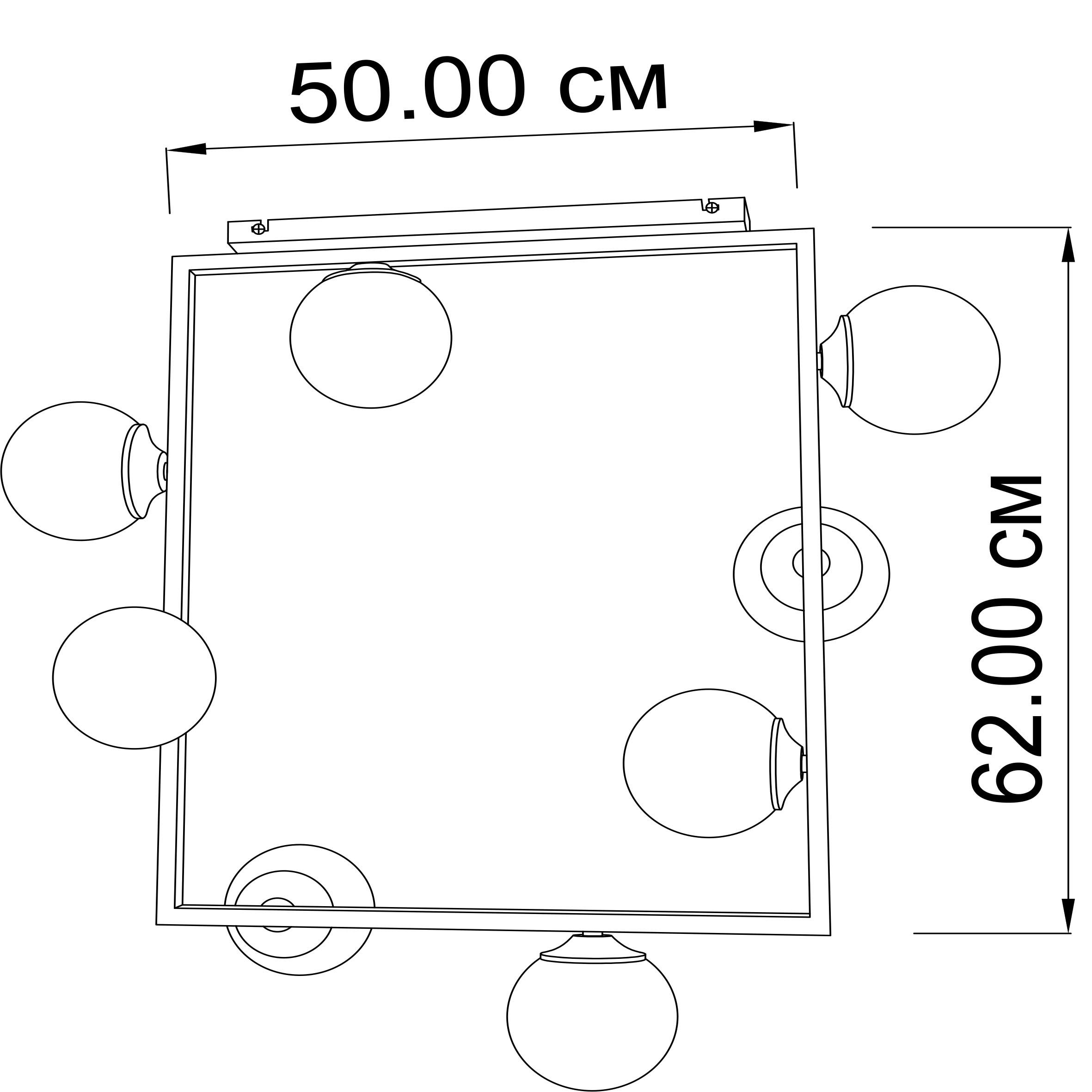 Светильник потолочный ImperiumLight Frost 140962.05.01 купити